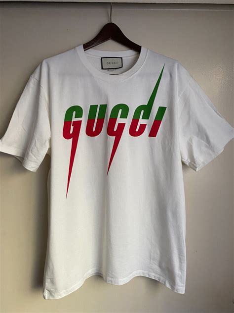 gucci green apple shirt|Gucci shirt red and green.